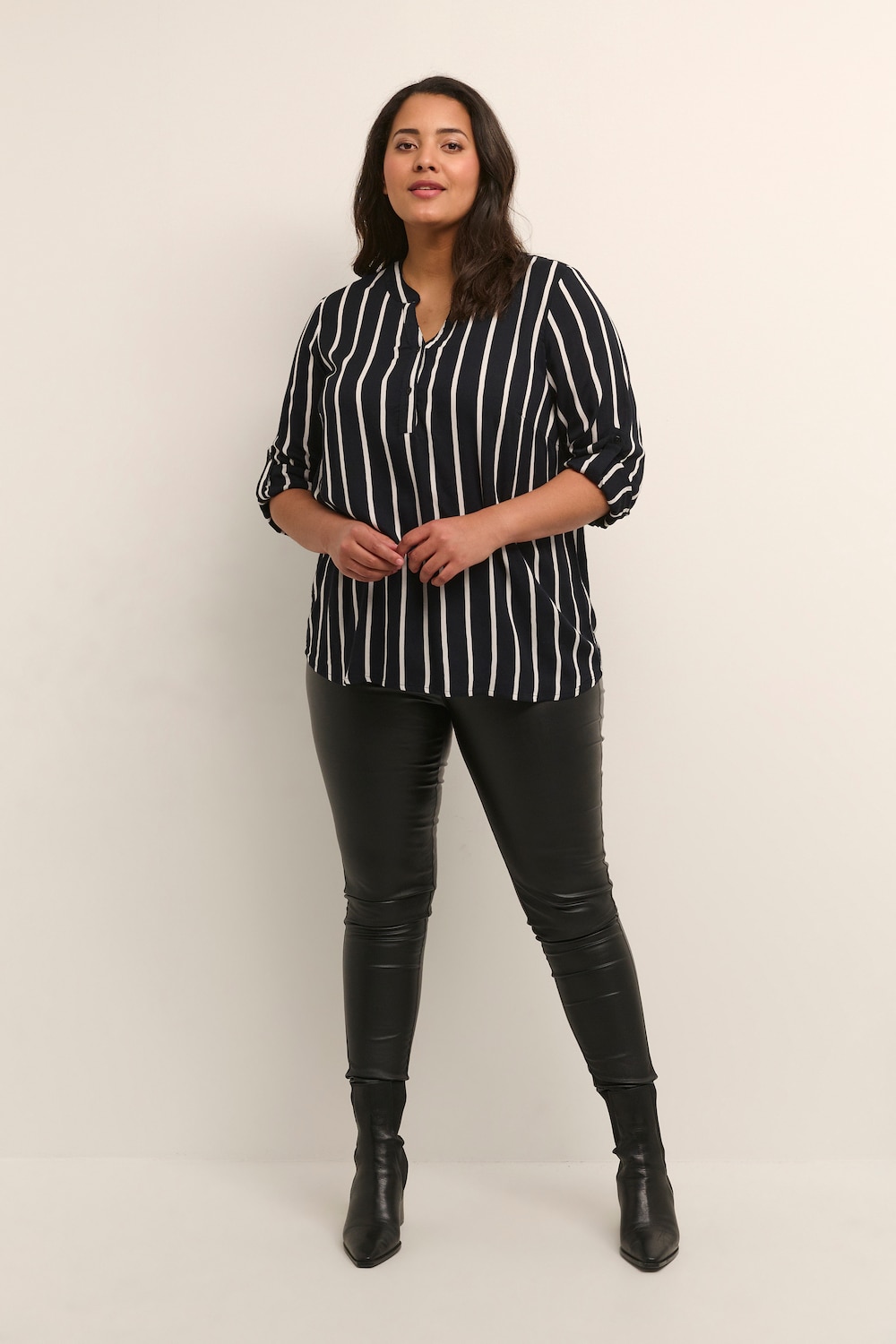 Langarm-Bluse Regular fit