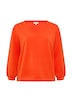 Scuba-Sweatshirt mit V-Ausschnitt