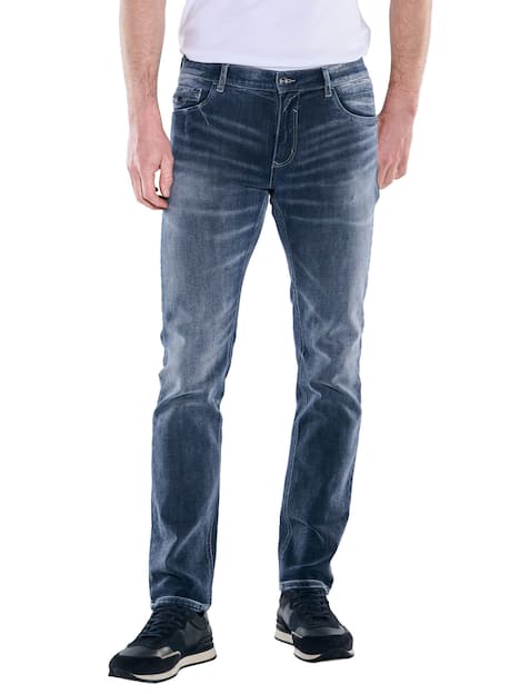 engbers Herren Jeans 5-Pocket Superstretch , Indigoblau