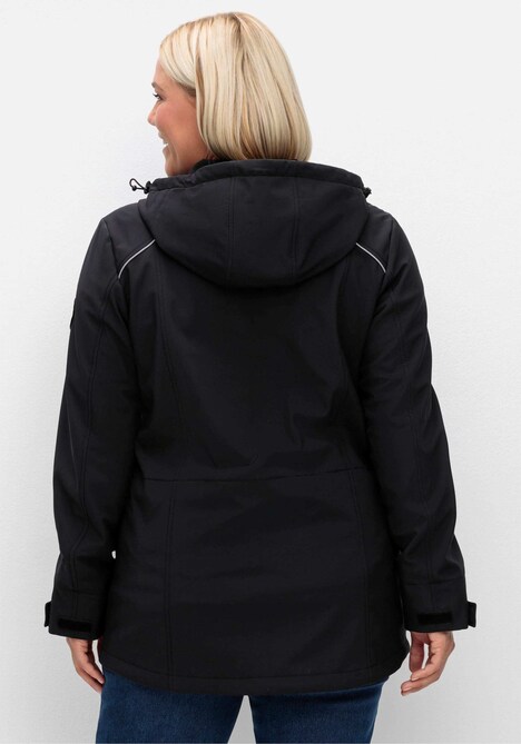 Funktionsjacke Langarm Uni Mit Kapuze