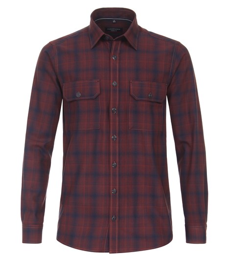Flanellhemd kariert Casual Fit