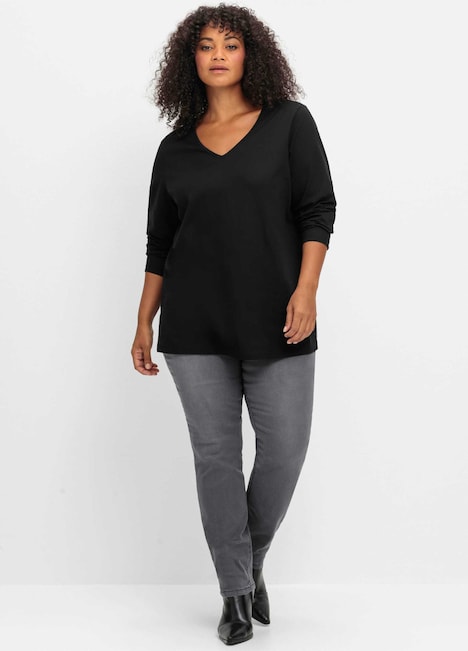 Langarmshirt Langarm Uni
