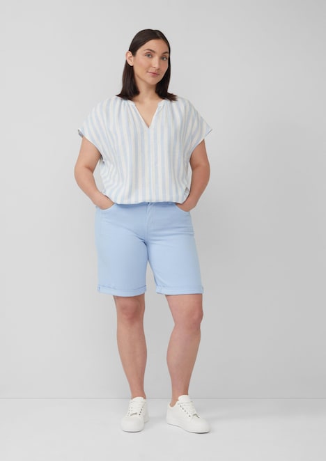 Bermuda Jeans / Mid Rise / Straight Fit