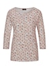 Halbarm Viskoseshirt im Allover-Design
