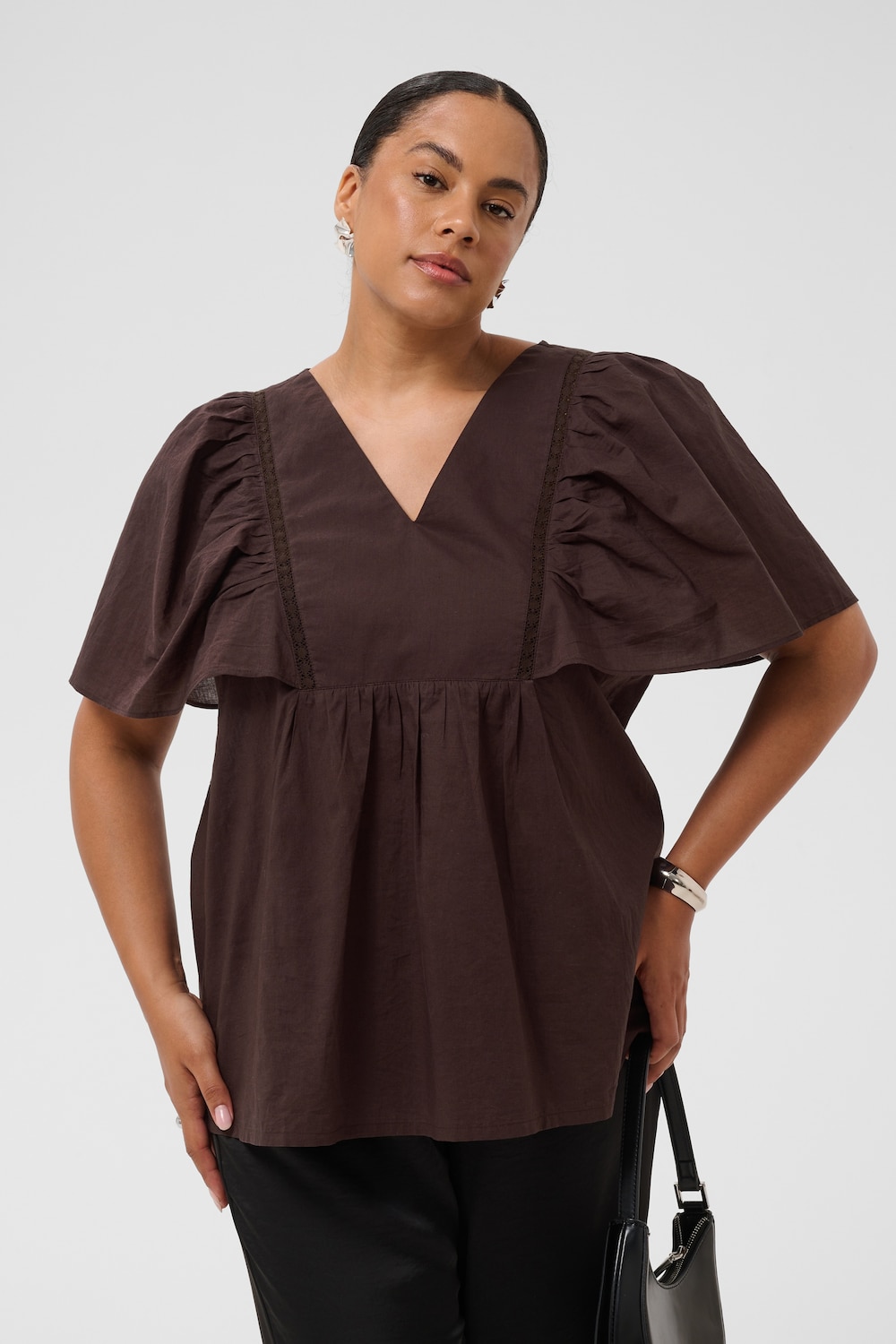 Blouse met korte mouwen Loose fit