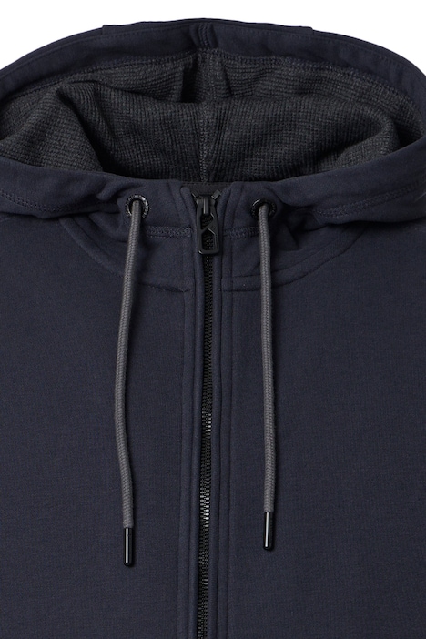Sweatjacke mit Kapuze uni