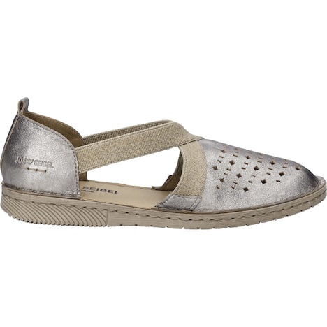 Damen Slipper Sofie 44, platin