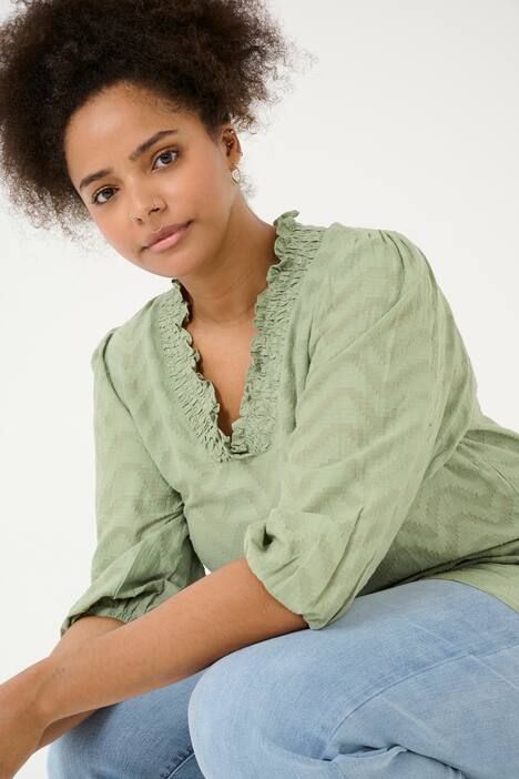 Langarm-Bluse Regular fit