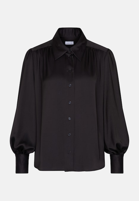 Damen Ausgestellte Bluse - Uni