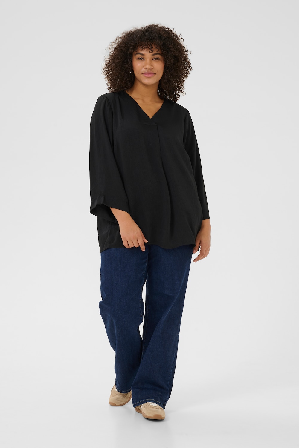 Langarm-Bluse Regular fit