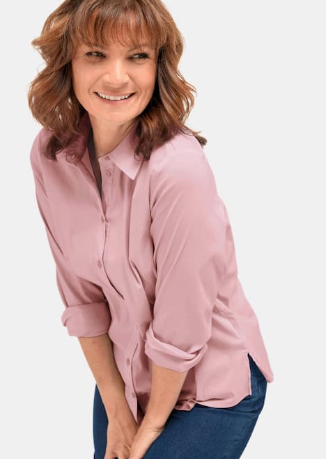 Unentbehrliche Langarmbluse mit Elasthananteil