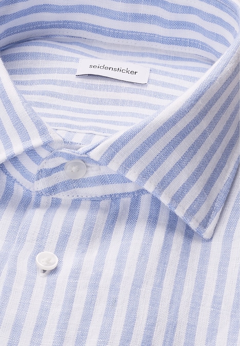 Herren Leinenhemd - Gestreift