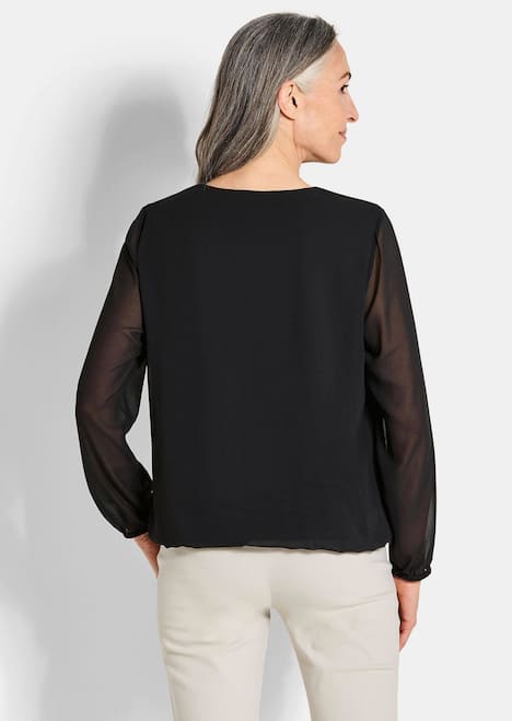 Elegante Bluse aus Chiffon