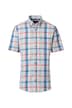 Leinenhemd Kurzarm kariert Casual Fit
