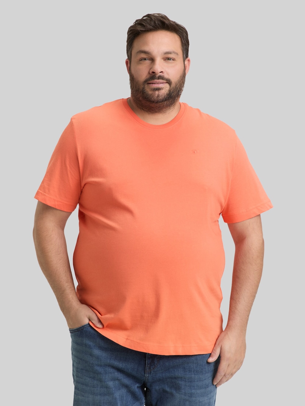 T-Shirt mit Logo-Stickerei