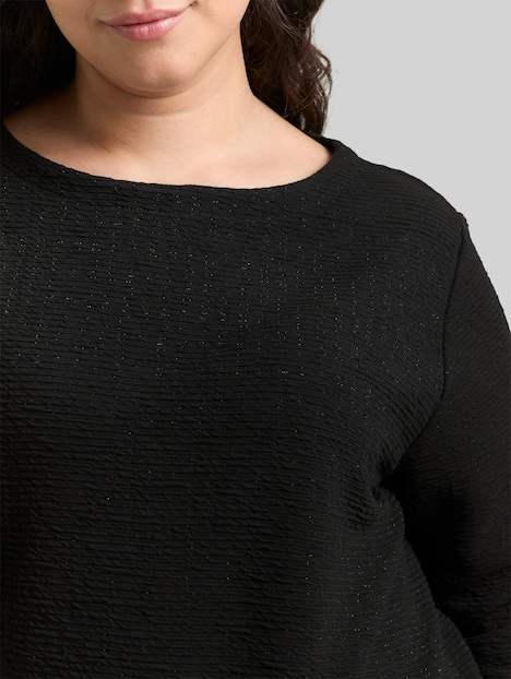 Sweatshirt mit Glitzer-Effekt