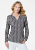 Elegantes Blusenshirt mit V-Ausschnitt