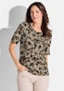 GOLDNER Shirt Shirt met bloemen- en luipaardmotief