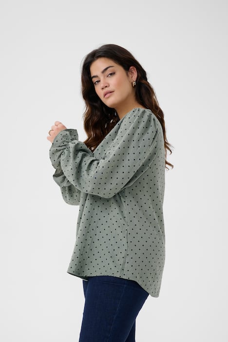 Langarm-Bluse Regular fit