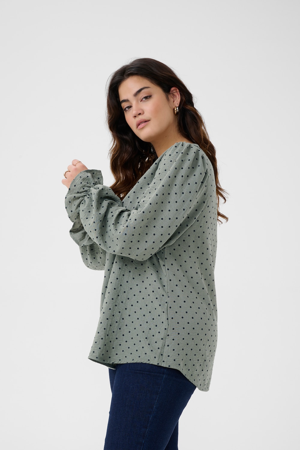 Langarm-Bluse Regular fit