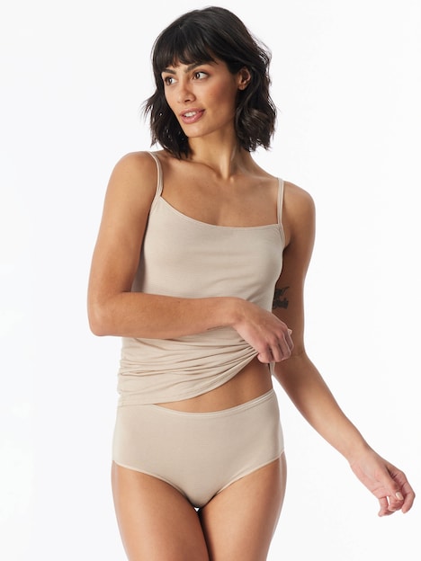 Schiesser Damen Tai-Slip 4-Pack Modal Essentials - sand