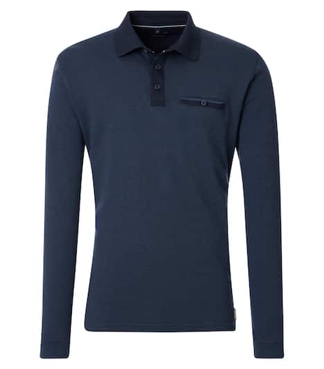 Polo-Shirt Langarm gestreift