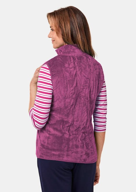 Teddy-Weste aus flauschigen Fleece