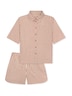 Schiesser Damen Pyjama Selected Premium terracotta