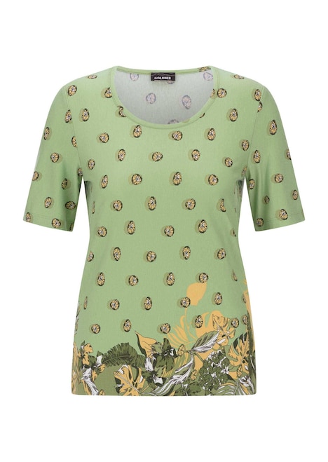 Viscose shirt met bloemen- en bladerenprint