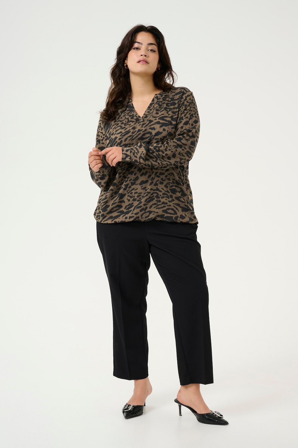 Langarm-Bluse Regular fit