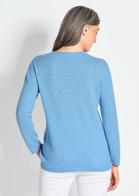 Basicpullover mit V-Ausschnitt