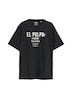 Baumwoll-T-Shirt mit Frontprint