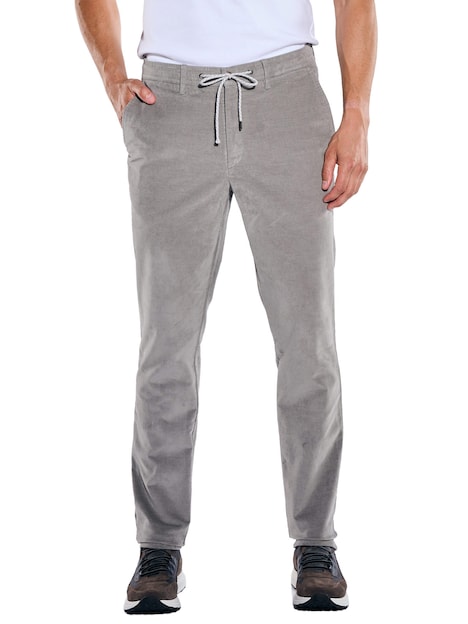 Herren Chino straight , Silbergrau