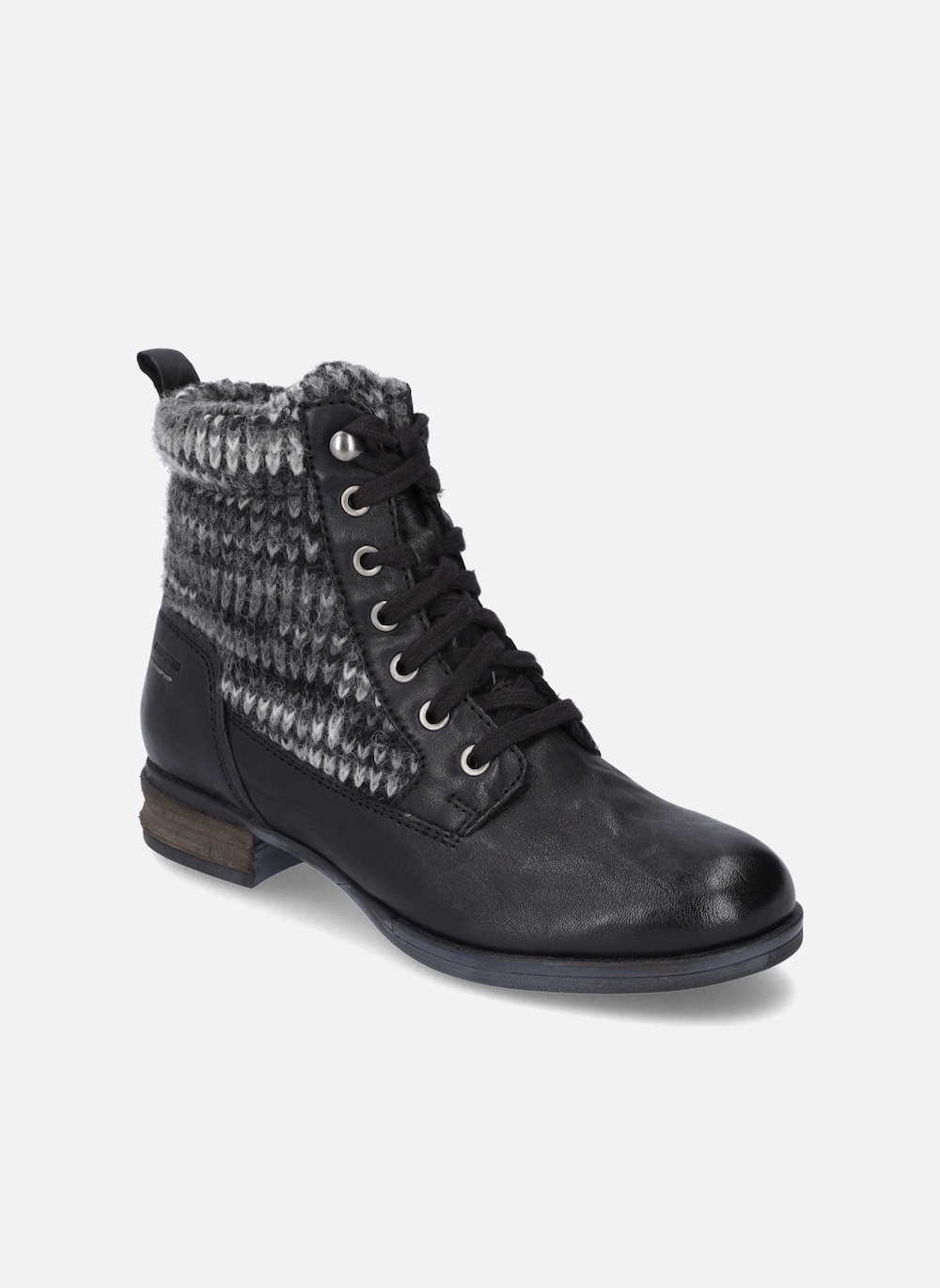 Damen Stiefelette Sanja 17, schwarz-kombi