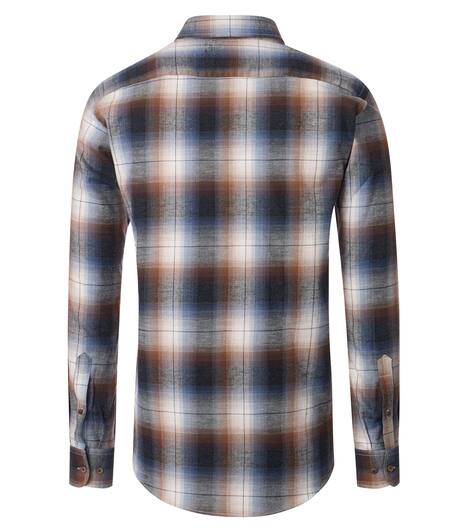 Flanellhemd kariert Casual Fit
