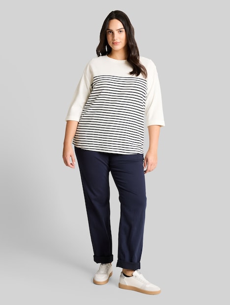 Langarmshirt mit Streifenmuster
