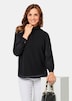 GOLDNER Blouse Flatteuze blouse zonder sluiting met modieuze kraag