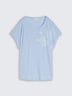 T-Shirt mit Leinenanteil