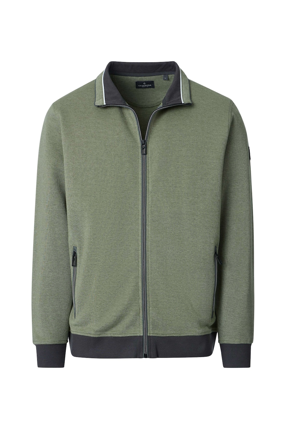 Sweatjacke gestreift