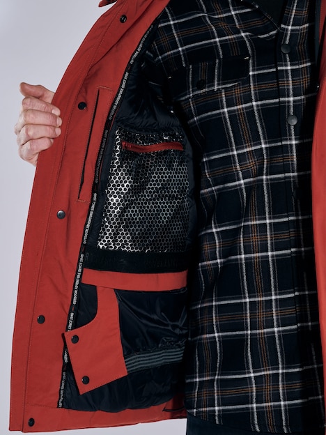 Herren Wasserabweisende Funktionsjacke , Rostorange