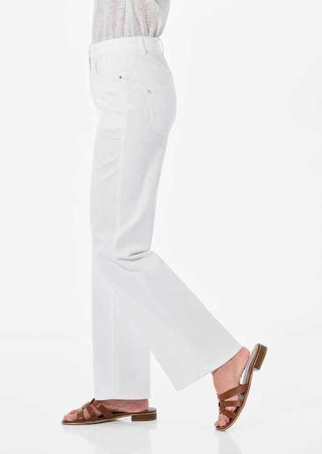 Klassische Denimhose, dezente Waschung