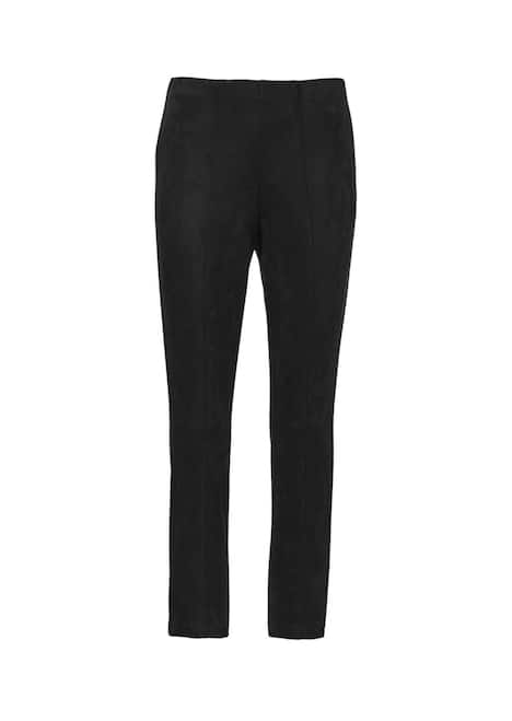 Moderne Leggings in Velourslederimitat