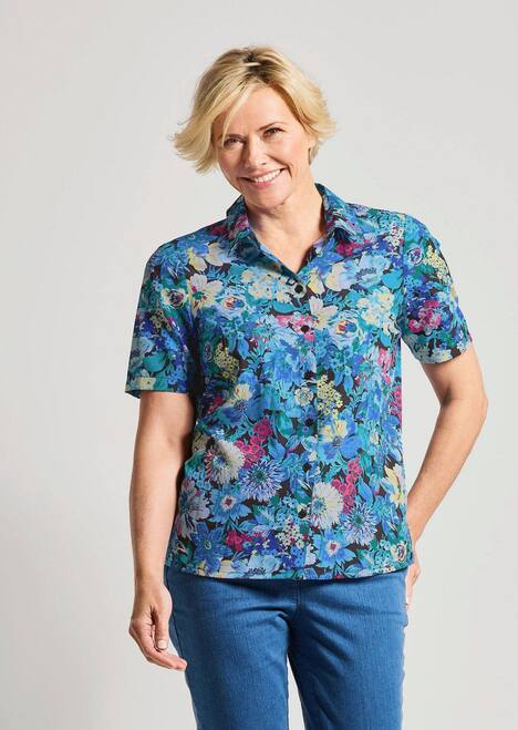 Blusenshirt mit floralem Print