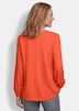 Satijnen blouse met vrouwelijke plooien