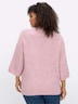 Halbarm-Pullover 3/4 Arm-Pullover in melierter Optik Kurzarm keine Angabe