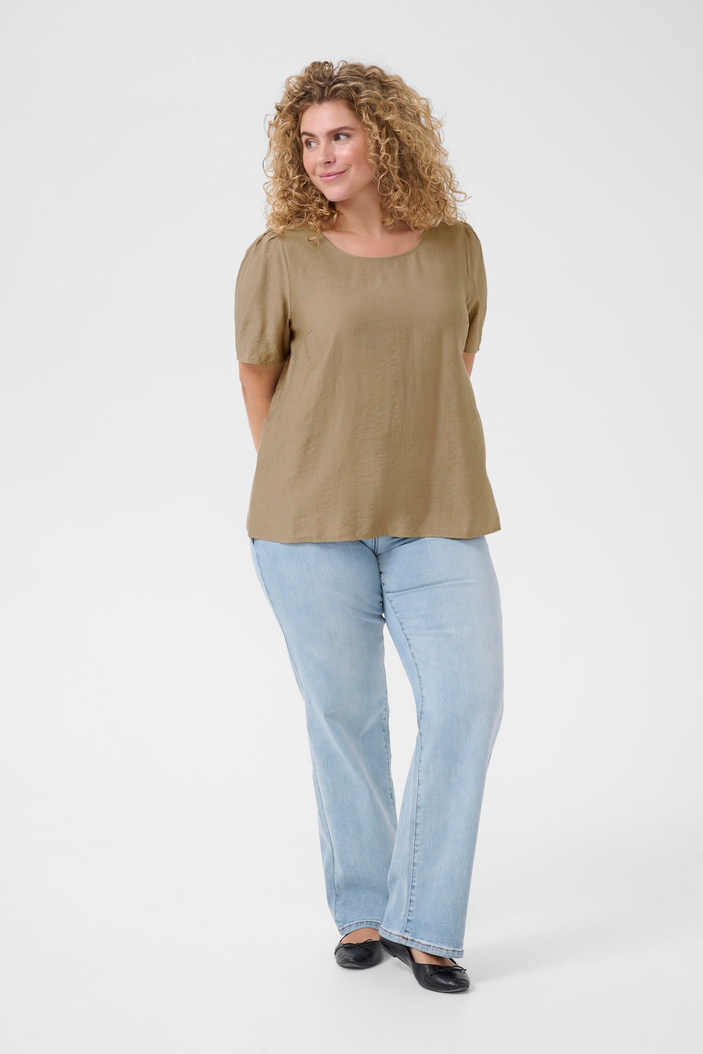 Kurzarm-Bluse Regular fit