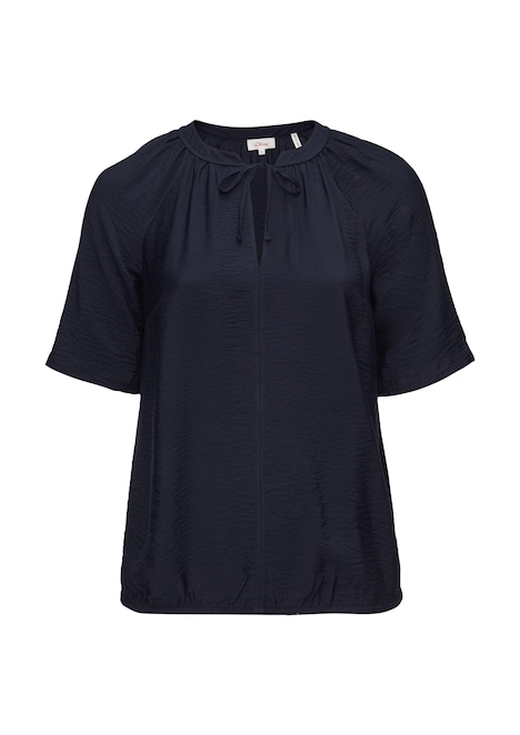Bluse aus strukturierter Viskose
