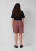 Shorts aus Leinen-Viskose-Mix