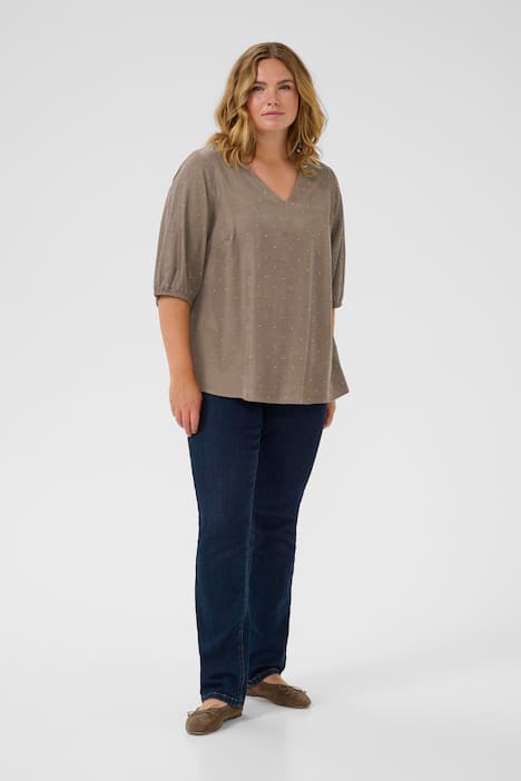 Langarm-Bluse Regular fit