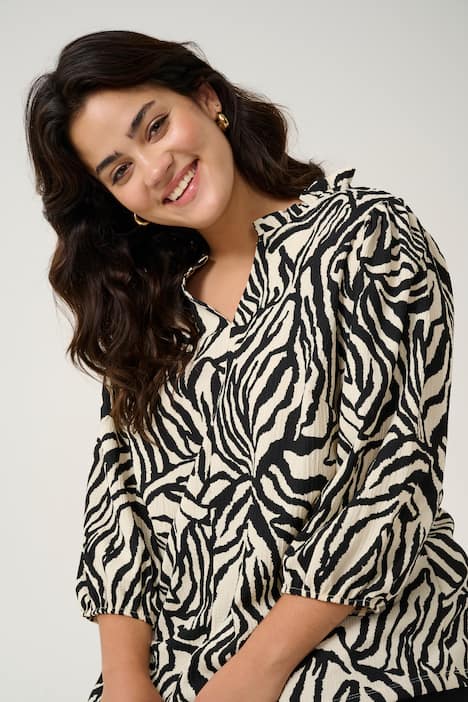 Langarm-Bluse Regular fit